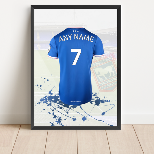 Personalised Ipswich Town FC Shirt Print