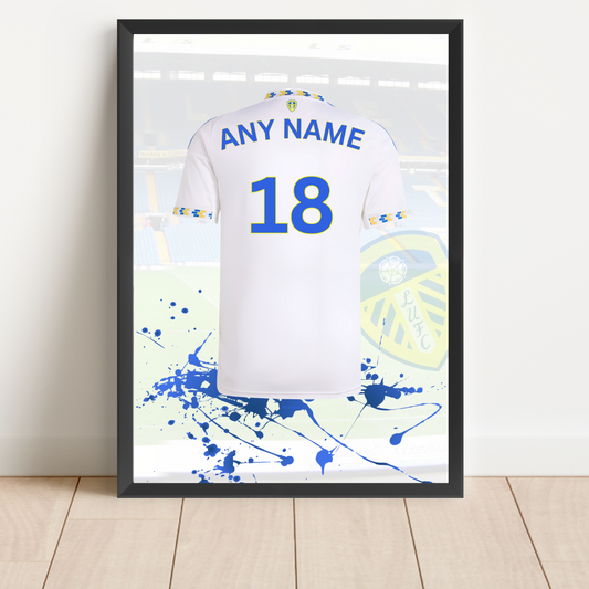 Personalised Leeds United FC Shirt Print