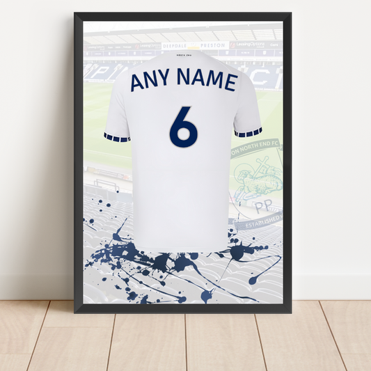 Free Preston North End Personalised Shirt Print