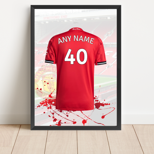 Personalised Manchester United FC Shirt Print