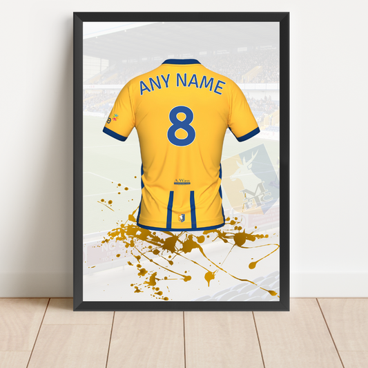 Personalised Mansfield Town FC Shirt Print
