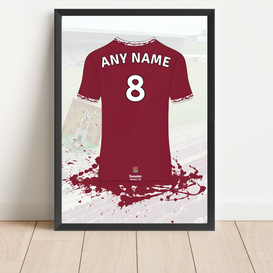 Free Northampton Town Personalised Shirt Print