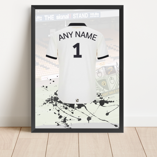 Personalised Port Vale FC Shirt Print