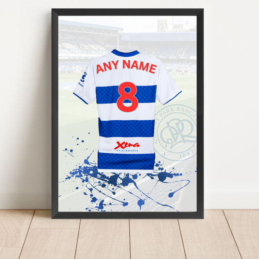 Personalised Queens Park Rangers Shirt Print