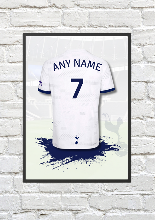 Personalised Tottenham Hotspur Shirt Print