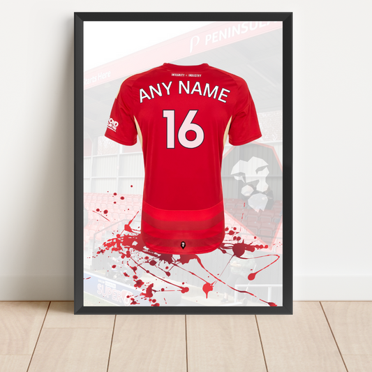Personalised Salford City Shirt Print