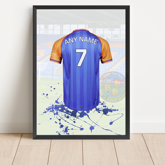 Personalised Shrewsbury Town Shirt Print