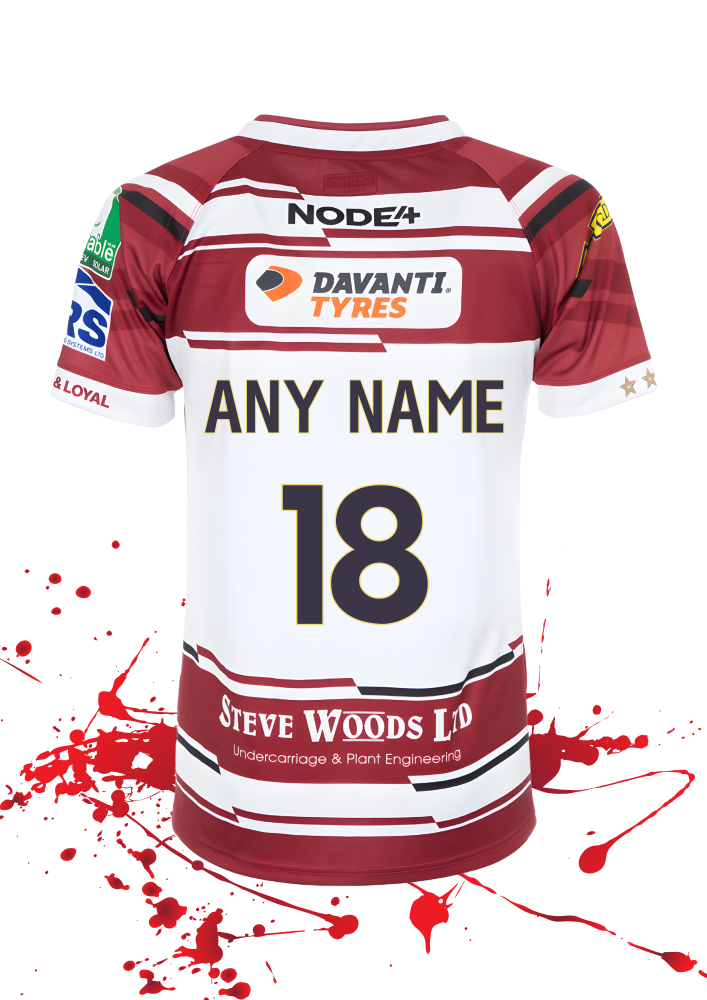 Wigan Warriors Personalised Shirt Poster