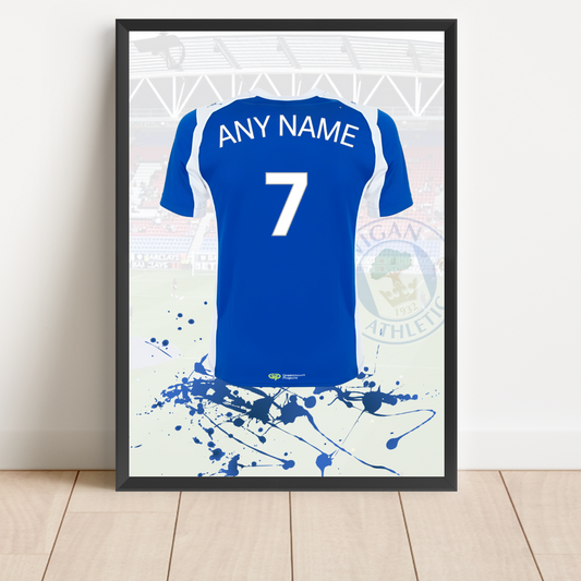 Personalised Wigan Athletic FC Shirt Print