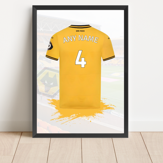 FREE Wolverhampton Wanderers Personalised Shirt Print